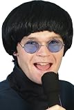 Perruque courte cheveux noirs homme