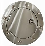 Rampage 87015 Chrome Fuel Door Cover with Keys