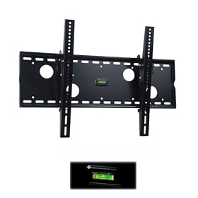 VideoSecu black tilt wall mounts for SHARP plasma LCD TV flat panel monitor 37 40 42 45 46 52 60 62 inch PN455 PN465U PN525U TU45GD1E TU45GD7E TU45GD5E HDTV M43