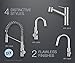 Kraus KPF-2610CH Modern Mateo Single Lever Pull Out Kitchen Faucet, Chrome