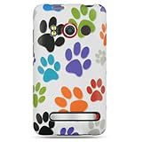 Hard Snap-on Shield RUBBERIZED With COLOR DOGS PAWS Desing Faceplate Cover  ....