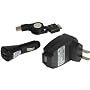 Zune HD 16GB 32GB Accessories. Premium 3-piece Value Combo Pack of Brand New USB Home Wall Travel Plug in Ac Charger + USB Vehicle Cigarette Lighter Power Car Charger with Ic Chip