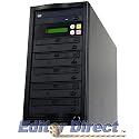 EditorDirect - 5 Target Standalone 24X CD / DVD Duplicator with Sony NEC OptiArc AD-7240S 24X SATA DVDRW
