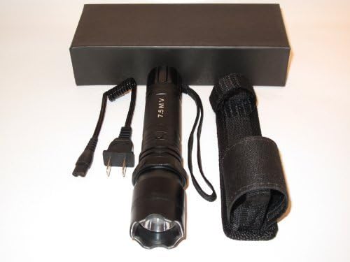 Stun Gun Flashlight Quality Made Of Metal 7.5MV - Black
