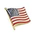 50 Bulk Waving American Flag Lapel Pins - Each Pin 1