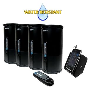 Cables To Go Audio Unlimited Premium 900MHz Wireless Indoor/Outdoor 4 Speaker System with Remote and Dual Power Transmitter, Black (SPK-VELO-4KIT2) Cables To Go Audio Unlimited Premium 900MHz Wireless Indoor/Outdoor 4 Speaker System with Remote and Dual Power Transmitter, Black (SPK-VELO-4KIT2)