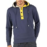 Voi Jeans Mens Mitch New Hoody Navy/Canary/Grey Marl