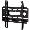 Hama TV Wandhalterung, Fix, für 25 - 94 cm (10 - 37 Zoll) Fernseher, max.25 kg, Schwarz