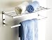 Hotel Style Chrome Towel Shelf