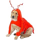 Casual Canine Lobster Paws Dog Costume, XX-Large (fits lengths up to 30"), Red-Orange
