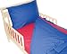 Baby : 4 Piece Toddler Bedding Set - Royal & Red