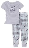 Calvin Klein Baby-boys Infant Drum Pajama Set, Gray, 24 Months