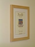 H7 Beech Frame with White Mount 20"x16" for Pic Size A3