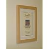 H7 Beech Frame with White Mount 20"x16" for Pic Size A3