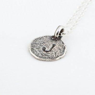 Cheap Girls Jewelry Hand Stamped Sterling Silver Pendant - Initial J For Sale