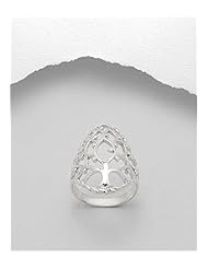 Tree Ring In 92.5 Sterling Silver