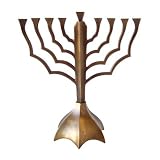 Alef Judaica M7466 Waved Branch Bronze Menorah