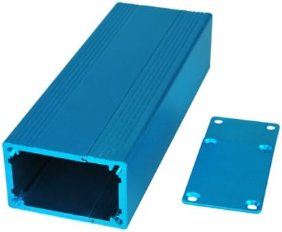 Flyallsky 1pce 1.57"X0.98"X4.33"(W X H X L) Split body New Blue Aluminum Electronic Box Project Enclousure Case DIY