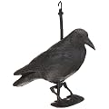 Kunststofffigur Rabe mit Stock und F�ssen, H�he: 38 cm Brema 519