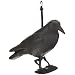 Kunststofffigur Rabe mit Stock und F�ssen, H�he: 38 cm Brema 519