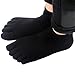 CompressionZ Yoga Socks Non Slip Full Toe (Black) - Women & Men Pilates, Barre, Strong Grip