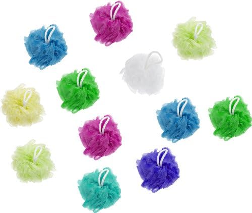 Aquapoufsentials Mesh Pouf Bathing Sponge (12 Pack)