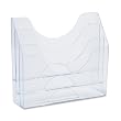 Rubbermaid Three-Pocket File Folder Organizer, Plastic, 13 x 3.5 x 11.5 Inches, Clear (96050ROS)