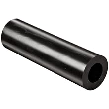 Black Polyurethane Seamless Round Tubing, 40A Durometer, ASTM D-624