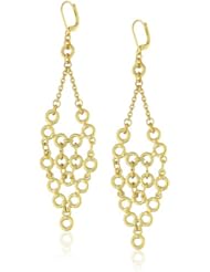 T Tahari Gold Circle Chandelier Earrings
