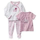 JUST ONE YOU Made by Carter's Zebra 3pc Set(2 snaps, pant) - 3M