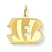 14K Cincinnati Bengals Large Initial Charm