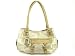 Tignanello Leather Strap Happy Shopper Handbag Purse ~ Satin Metal/Brass In Color