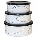 Corelle 6-pc. Enameled Bowl Set - Simple Lines
