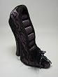 Victorian Lace Shoe Ring Holder - Purple