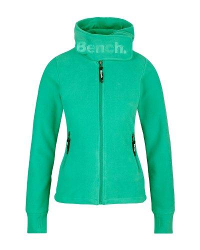 Bench Damen Fleecejacke Funnelhood, gumdrop green, S, BLEA2657_GR205