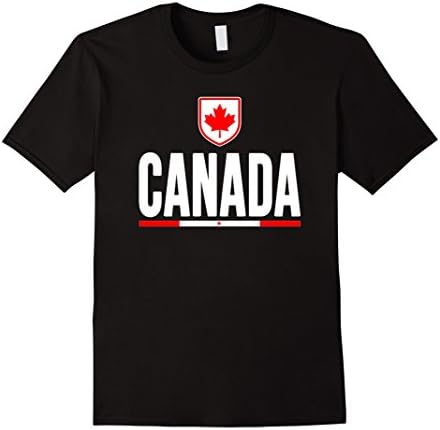 Men's CANADA T-SHIRT 2016 Canadian Maple Leaf Tee Men Women Kids Medium Black
