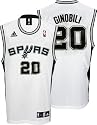 Manu Ginobili Youth Jersey: adidas White Replica #20 San Antonio Spurs Jersey