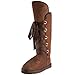 Australia Luxe Collective Women's Bedouin Tall Front Lace Up Sheepskin Boot,Chocolate,7 M US