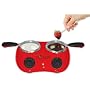 Total Chef CM20G Deluxe Chocolatiere Electric Fondue with Two Melting Pots
