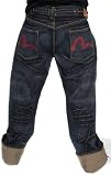 Evisu - EVISU Jeans Genes Mens Selvedge Denim Pants blue/red