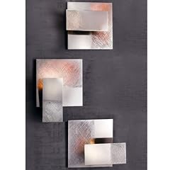 3tlg. Wandteelichthalter, Teelichthalter, Kerzenhalter, Silber