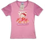 Hello Kitty Pink Flower Bear T Shirt, Size Large
