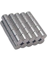 50 Neodymium Magnets 1/8 x 1/8 inch Cylinder N48