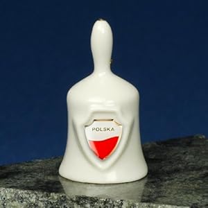#!Cheap Ceramic Mini Hand Bell - POLSKA Shield
