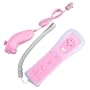 Pink Nunchuk + Remote Controller for Game Nintendo Wii