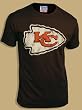 Junk Food NFL Football Kansas City Chiefs Washed Black Men's T-shirt Tee