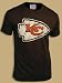 Junk Food NFL Football Kansas City Chiefs Washed Black Men's T-shirt Tee