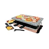 Swissmar KF-77091 8-Person Zermatt Raclette Party Grill with Granite Stone
