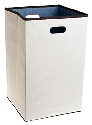 Rubbermaid 4D06 Configurations 23-Inch Foldable Laundry Hamper, Natural