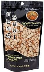 Roland All Natural Hot Wasabi Coated Green Peanuts - 4.4 oz
